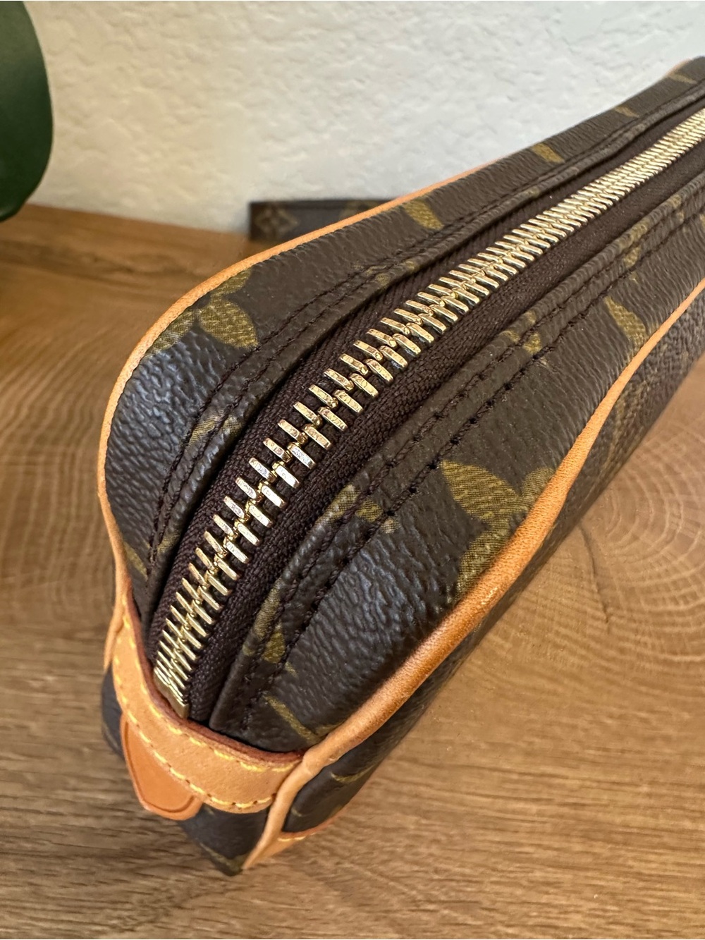 Louis Vuitton Marly Dragonne PM Brown Monogram Canvas Wristlet with Strap - Picture 11 of 16